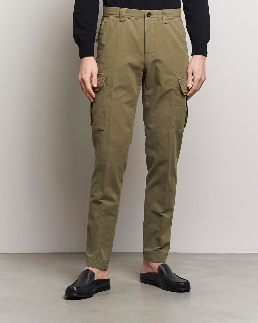 Herren | Slowear | Incotex | Slim Fit Cargo Pants Military Green