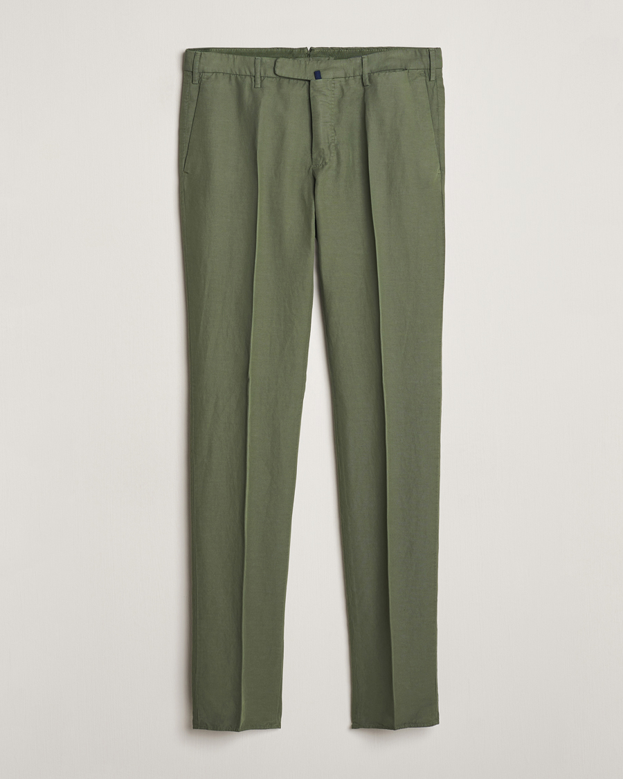 Herren | Hosen | Incotex | Slim Fit Chinolino Trousers Dark Green