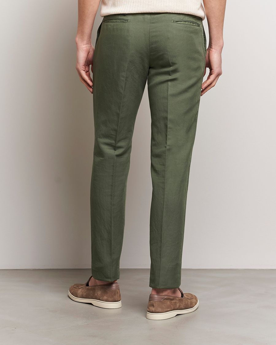 Herren | Hosen | Incotex | Slim Fit Chinolino Trousers Dark Green