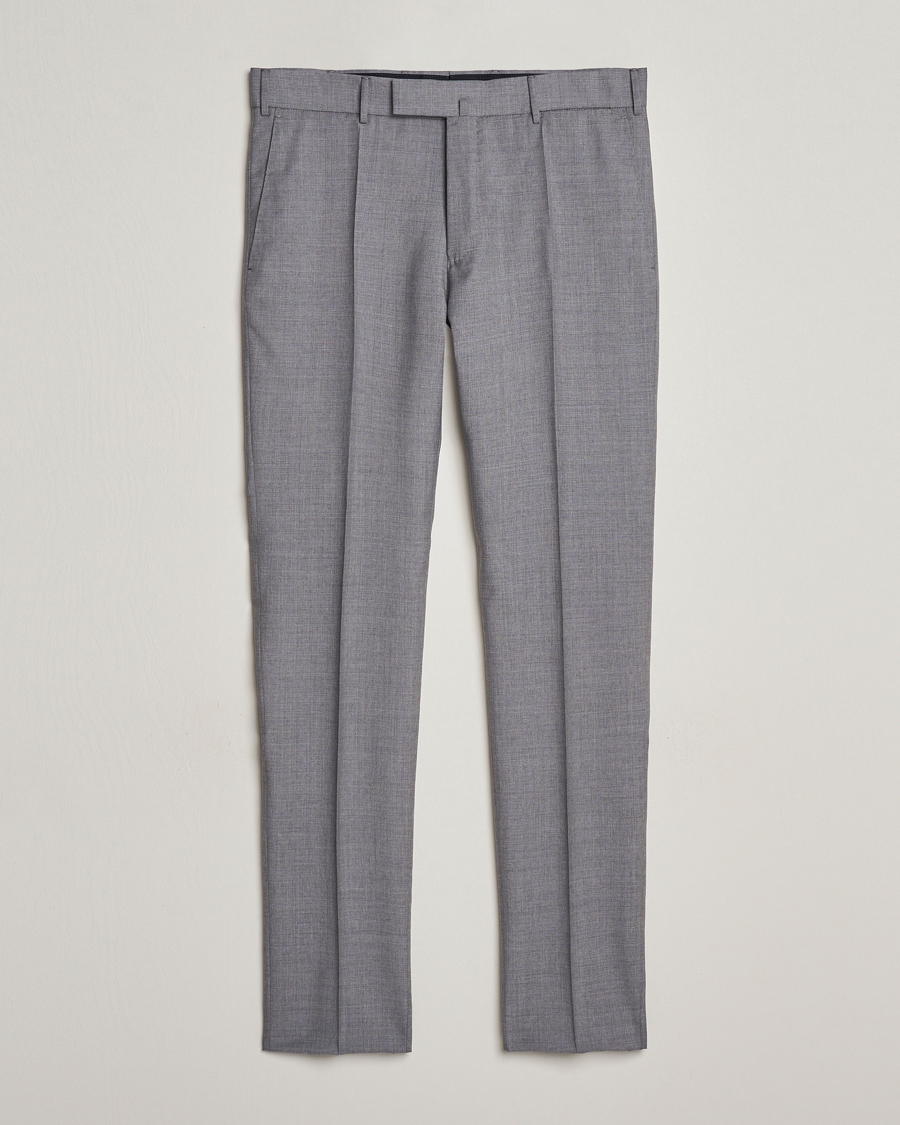 Herren | Hosen | Incotex | Slim Fit Tropical Wool Trousers Light Grey