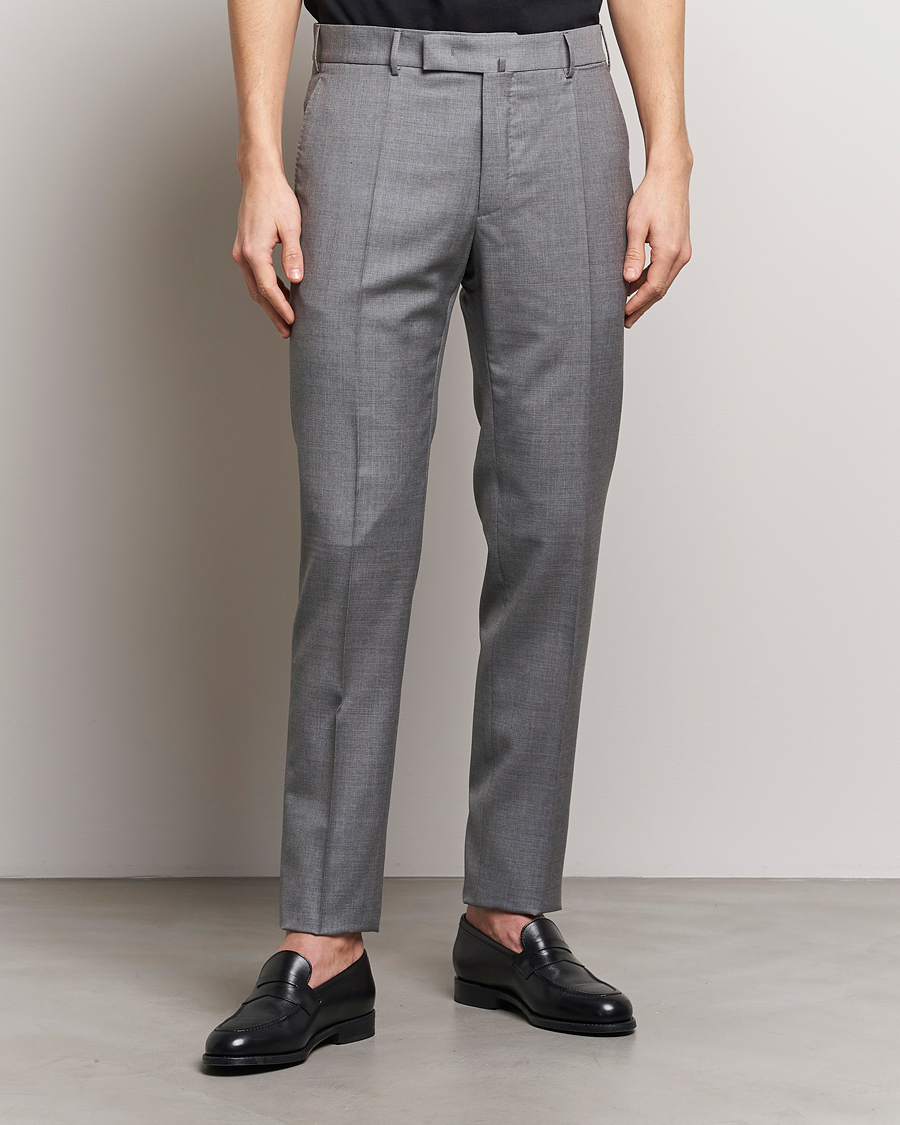 Herren | Kleidung | Incotex | Slim Fit Tropical Wool Trousers Light Grey