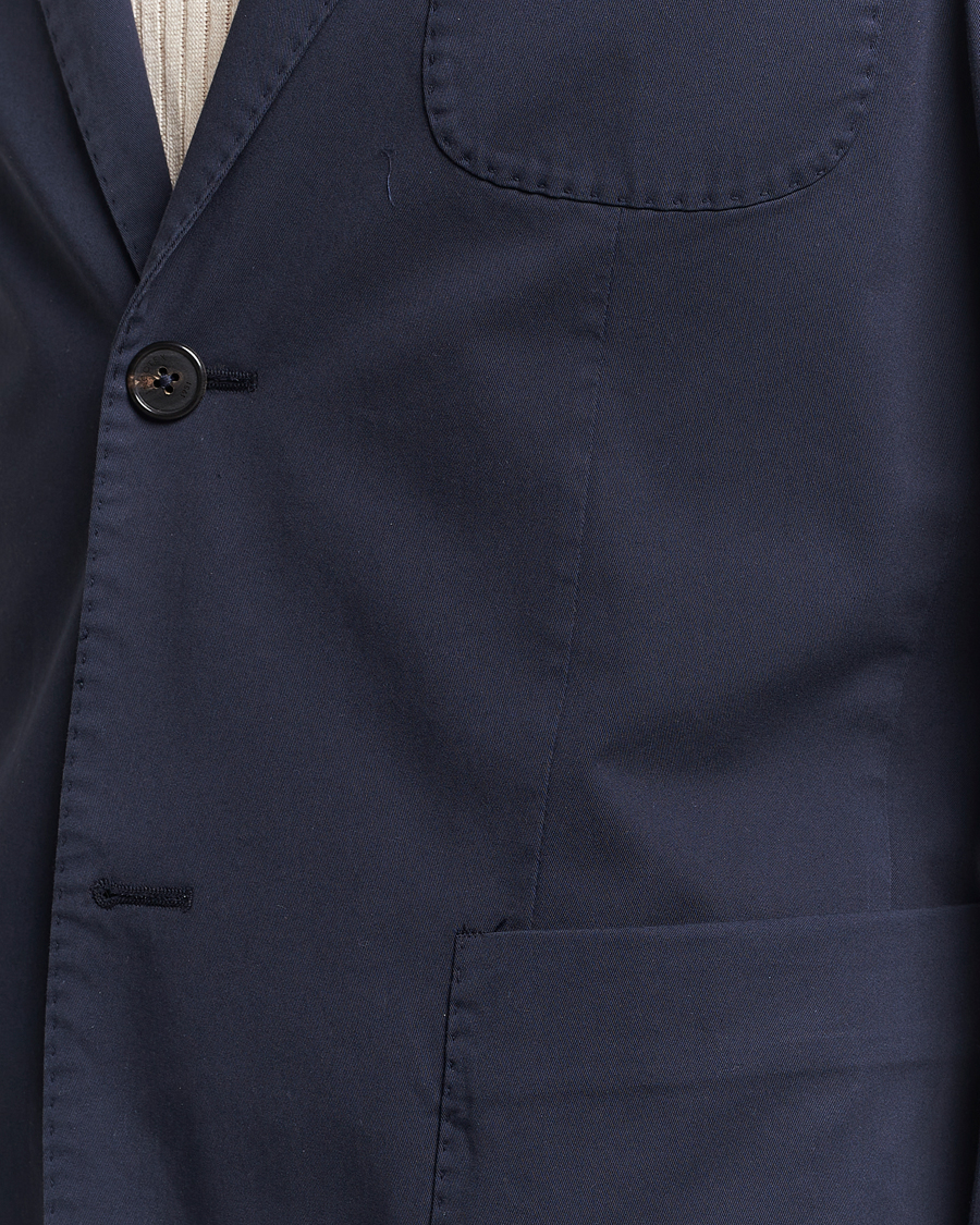 Herren | Sakkos | Incotex | Unconstructed Comfort Cotton Blazer Navy