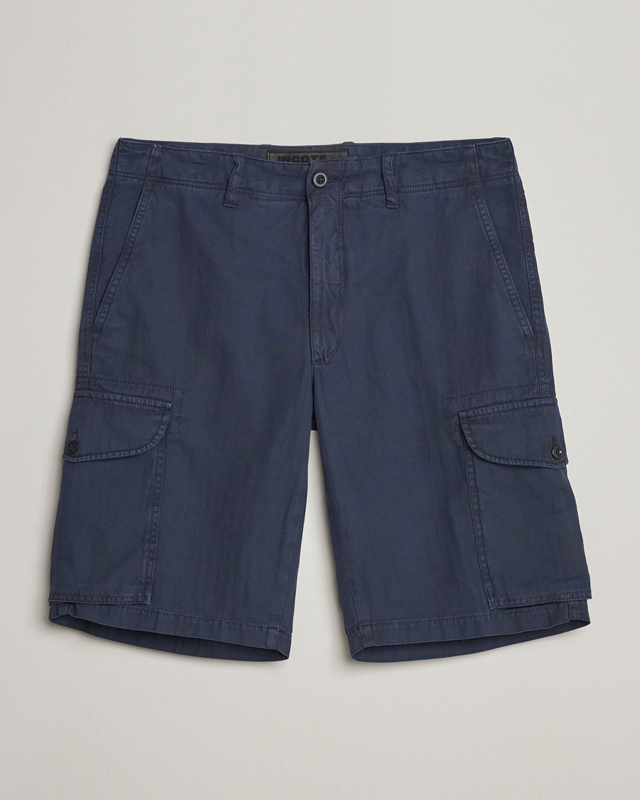 Herren | Shorts | Incotex | Cotton Cargo Shorts Navy