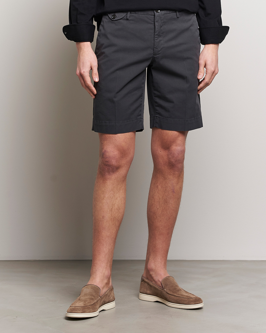 Herren | Slowear | Incotex | Cotton Comfort Shorts Black