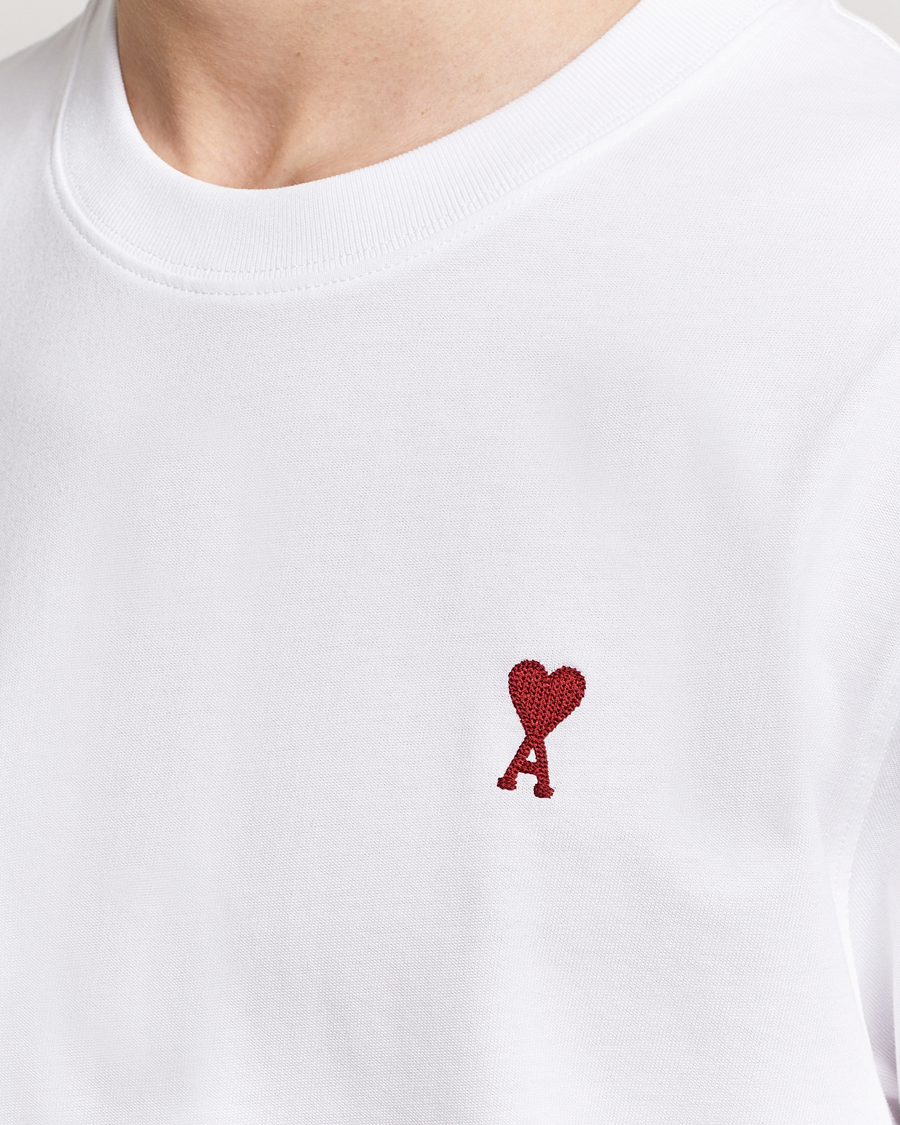 Herren | T-Shirts | AMI | Heart Logo T-Shirt White