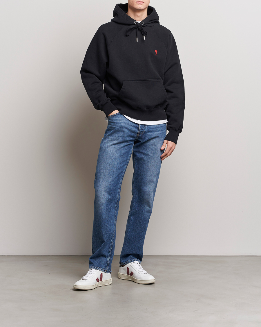 Herren | Pullover | AMI | Heart Logo Hoodie Black