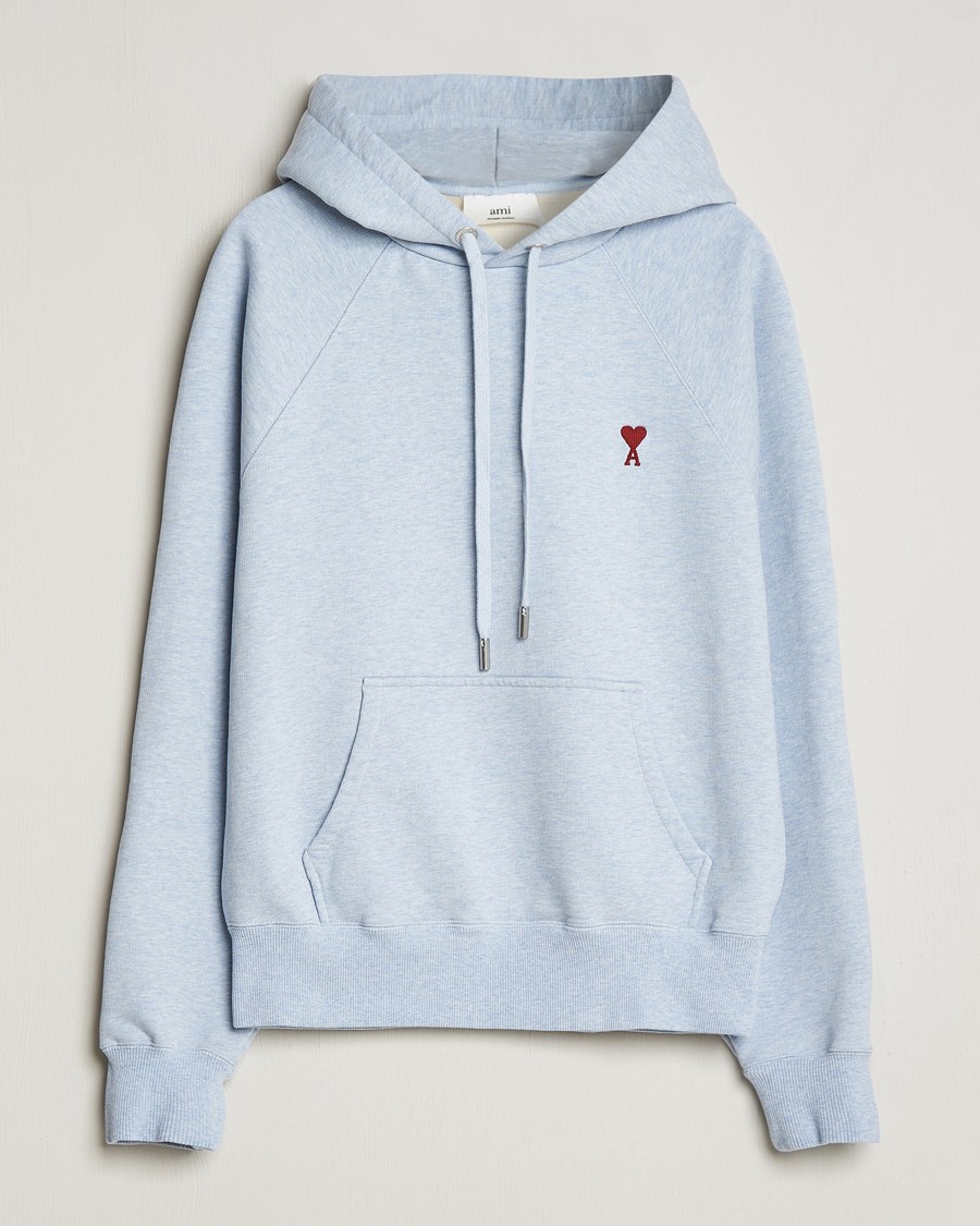 Herren | Pullover | AMI | Heart Logo Hoodie Heather Blue