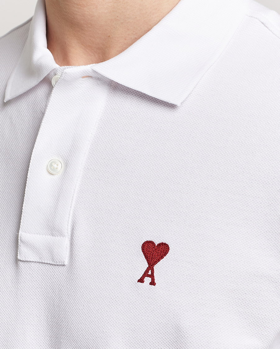 Herren | Poloshirts | AMI | Heart Logo Piquet Polo White