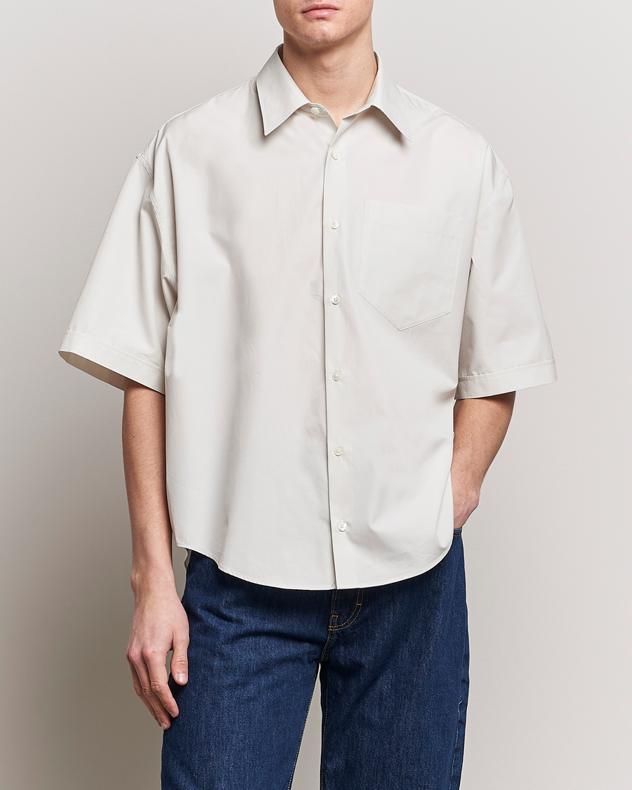 Herren | Summer | AMI | Boxy Fit Short Sleeve Shirt Chalk White