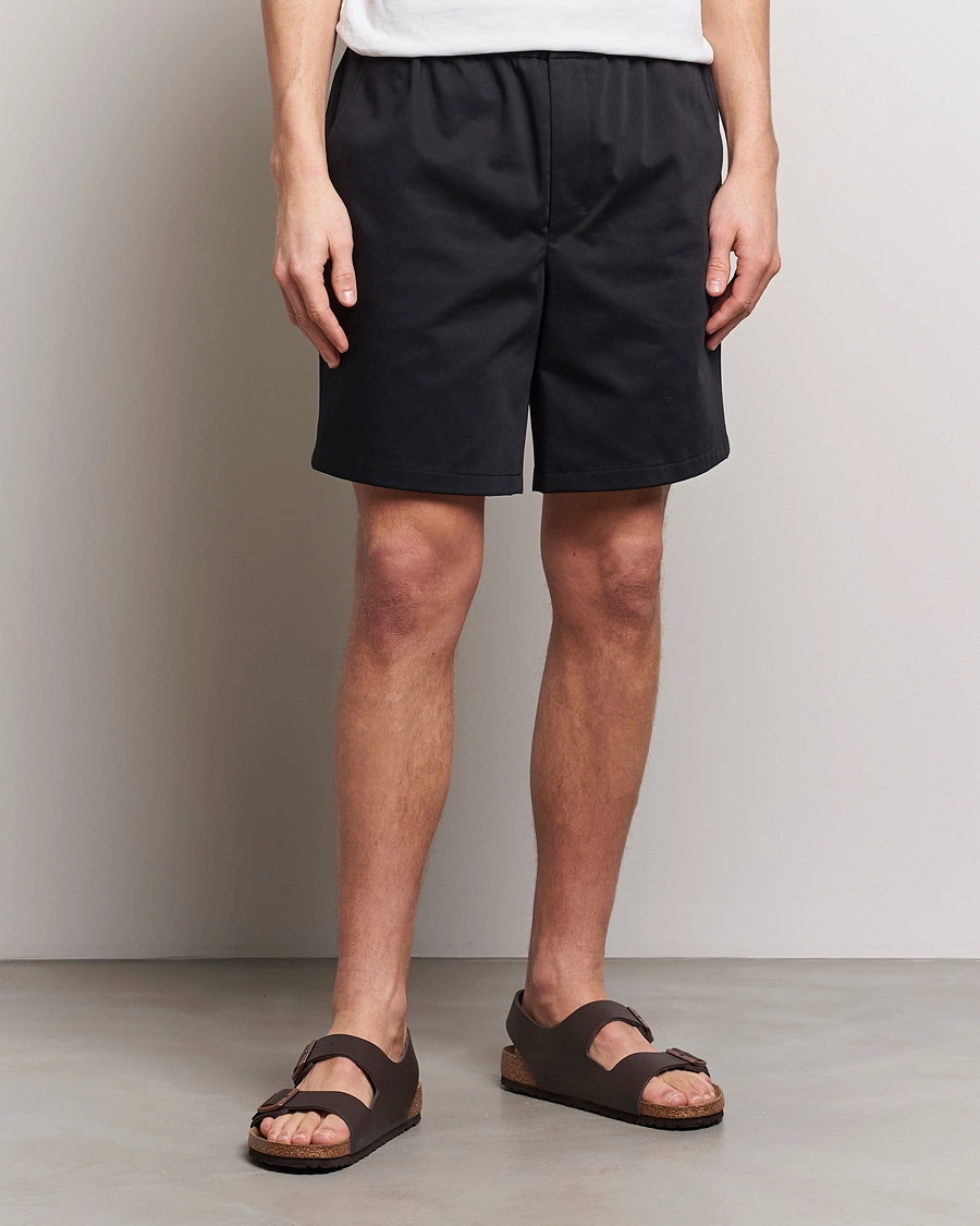 Herren | Shorts | AMI | Cotton Drawstring Shorts Black