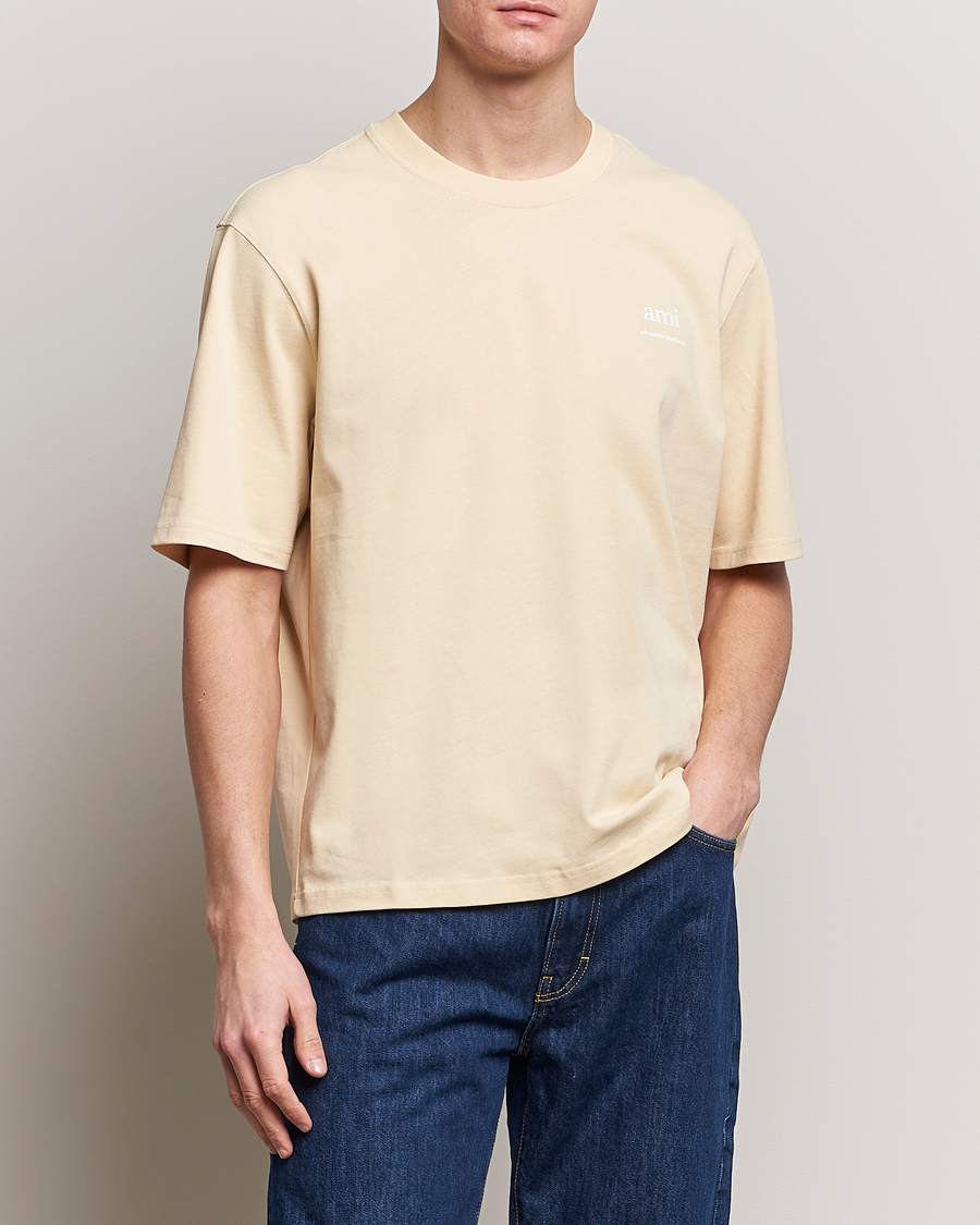 Herren | Kurzarm T-Shirt | AMI | Logo T-Shirt Dusty Yellow