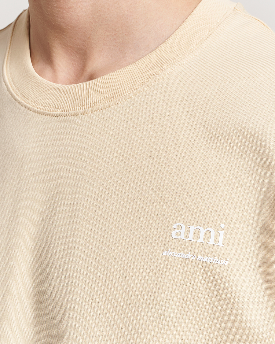 Herren | T-Shirts | AMI | Logo T-Shirt Dusty Yellow