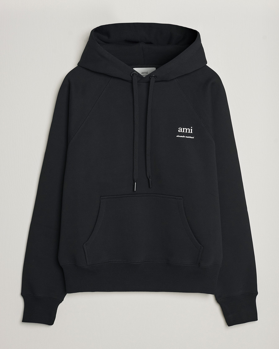 Herren | Pullover | AMI | Logo Hoodie Black