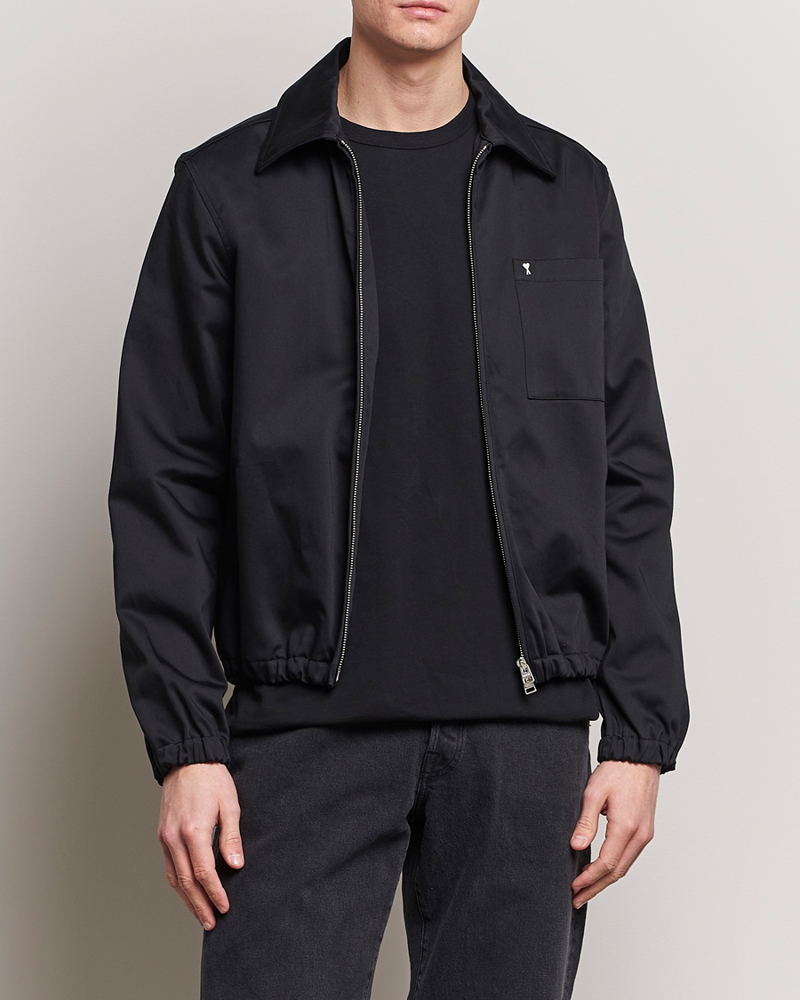Men | Coats & Jackets | AMI | Zipped Jacket Black
