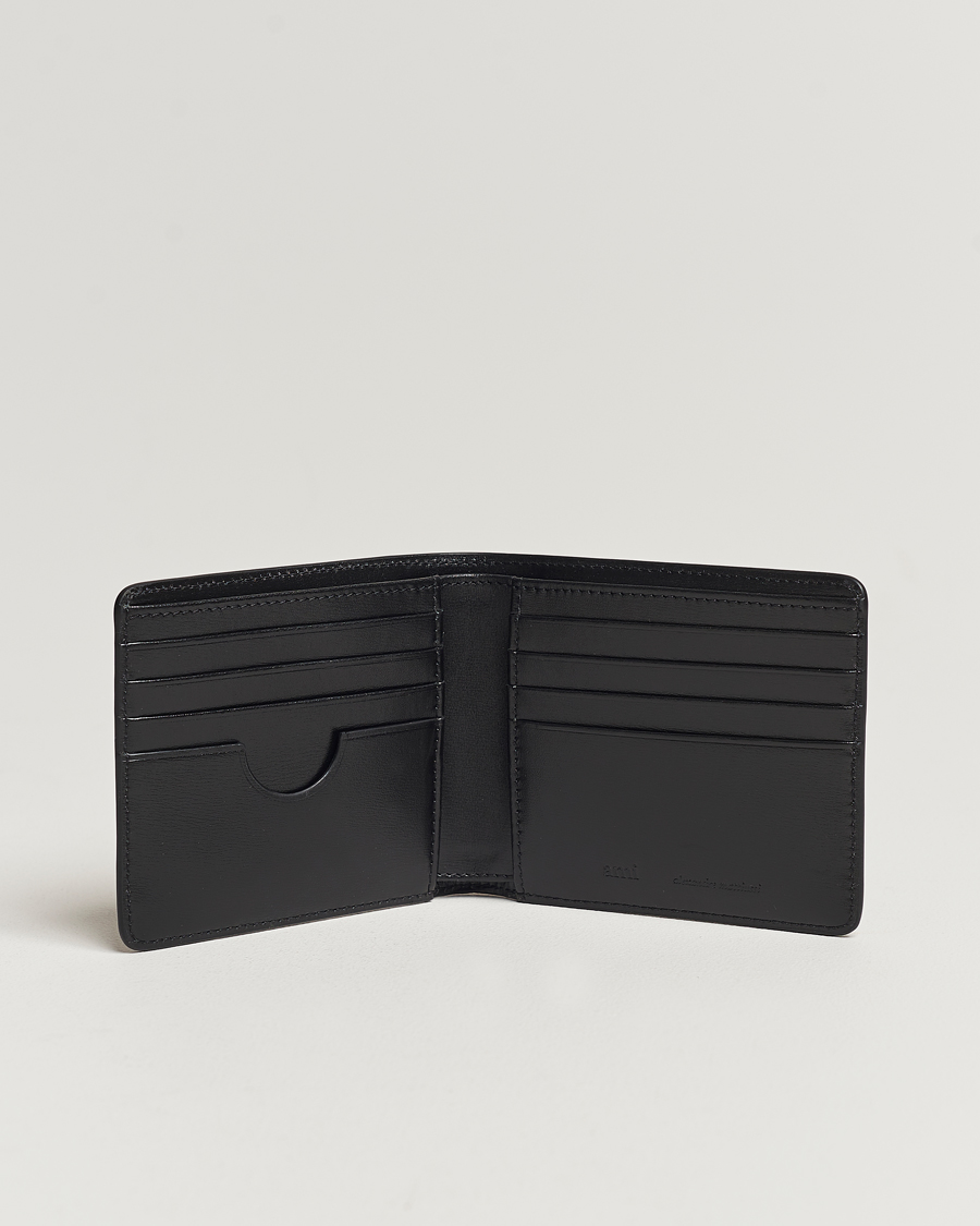 Herren | Kategorie | AMI | Tonal Heart Logo Leather Wallet Black