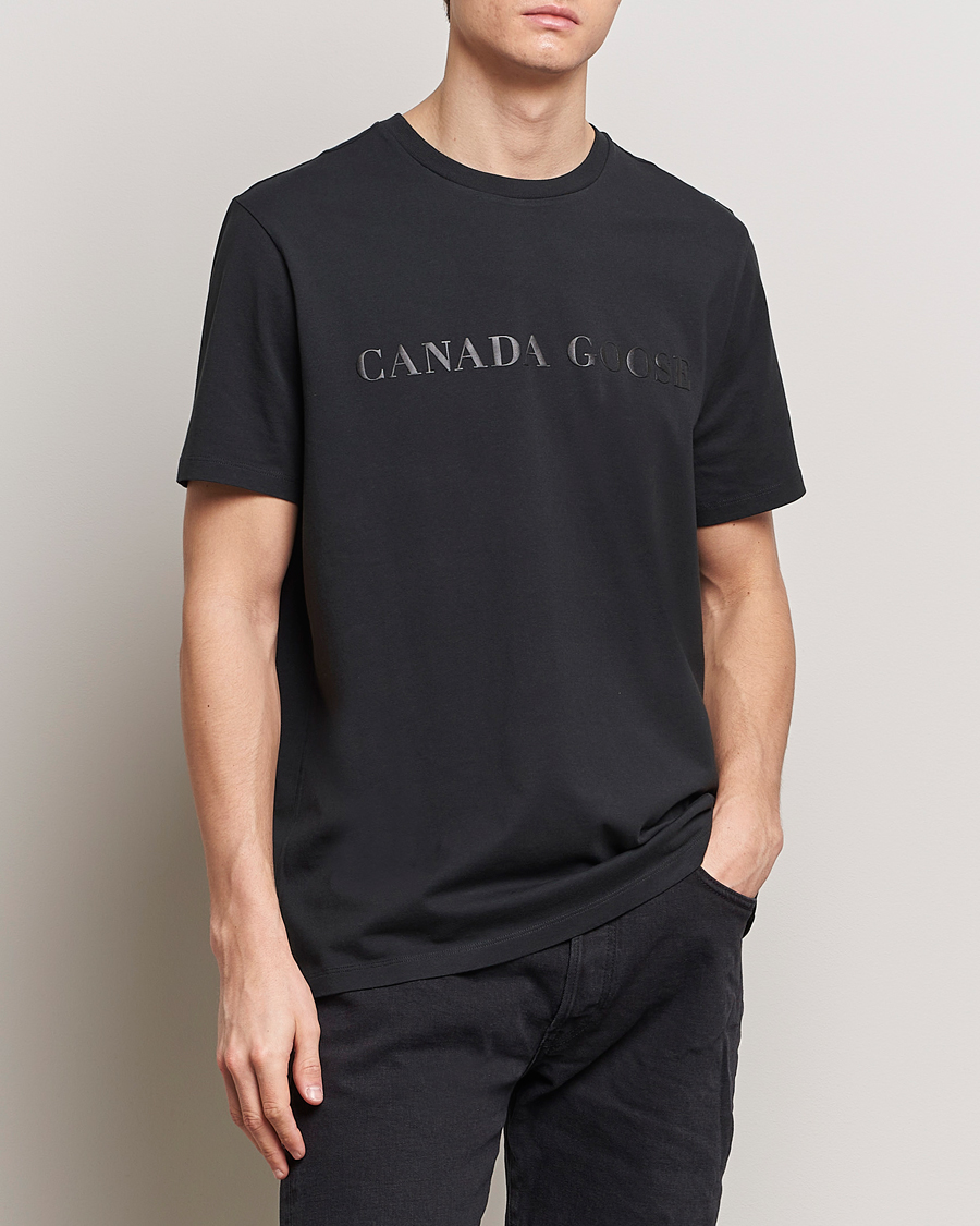 Herren | Kurzarm T-Shirt | Canada Goose | Emersen Crewneck T-Shirt Black
