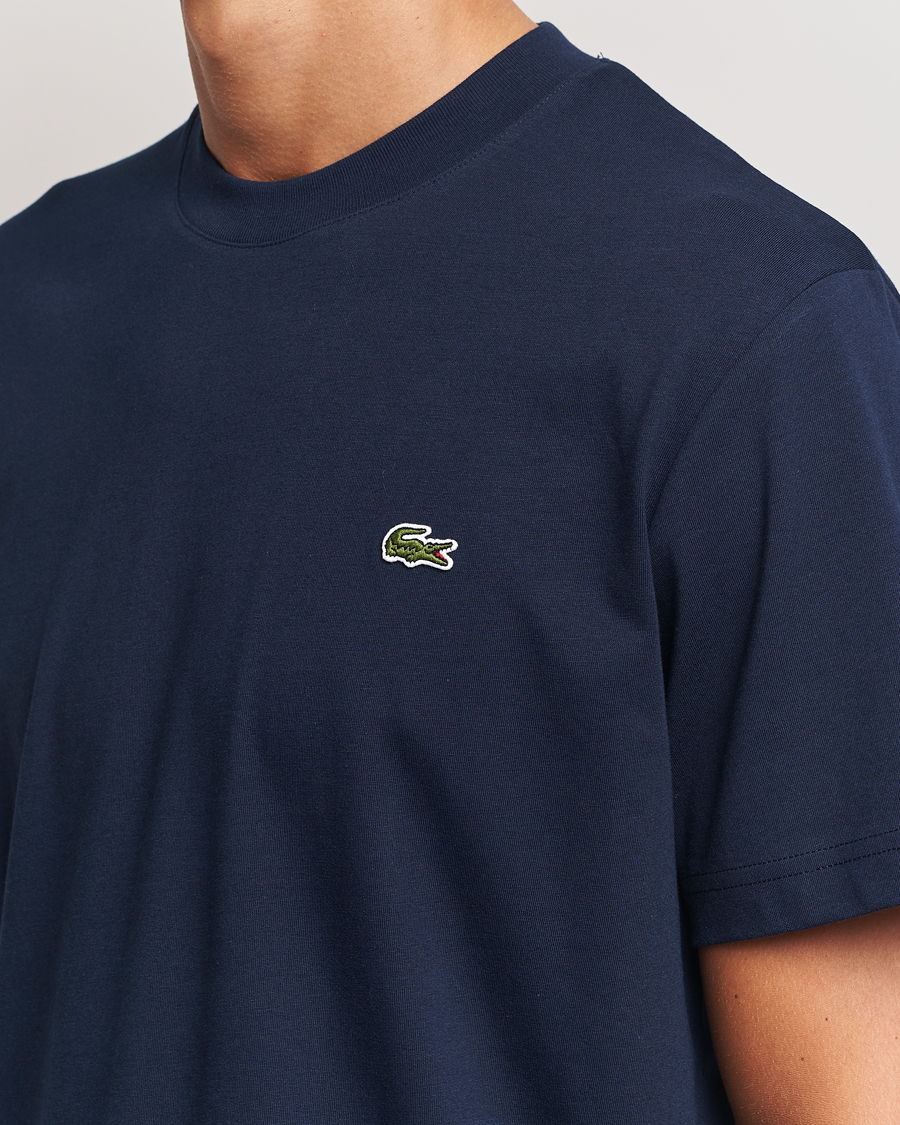 Herren | T-Shirts | Lacoste | Crew Neck T-Shirt Navy Blue