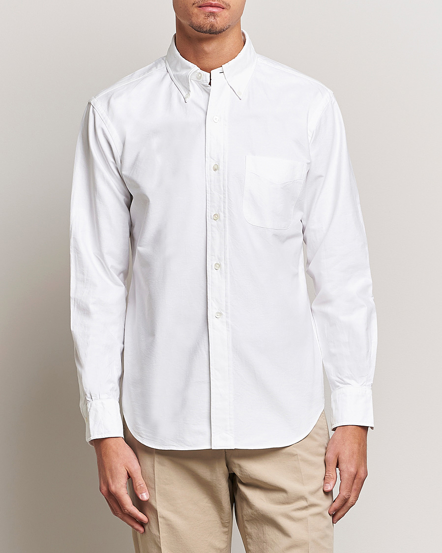 Herren | Kleidung | Kamakura Shirts | Vintage Ivy Oxford Button Down Shirt White