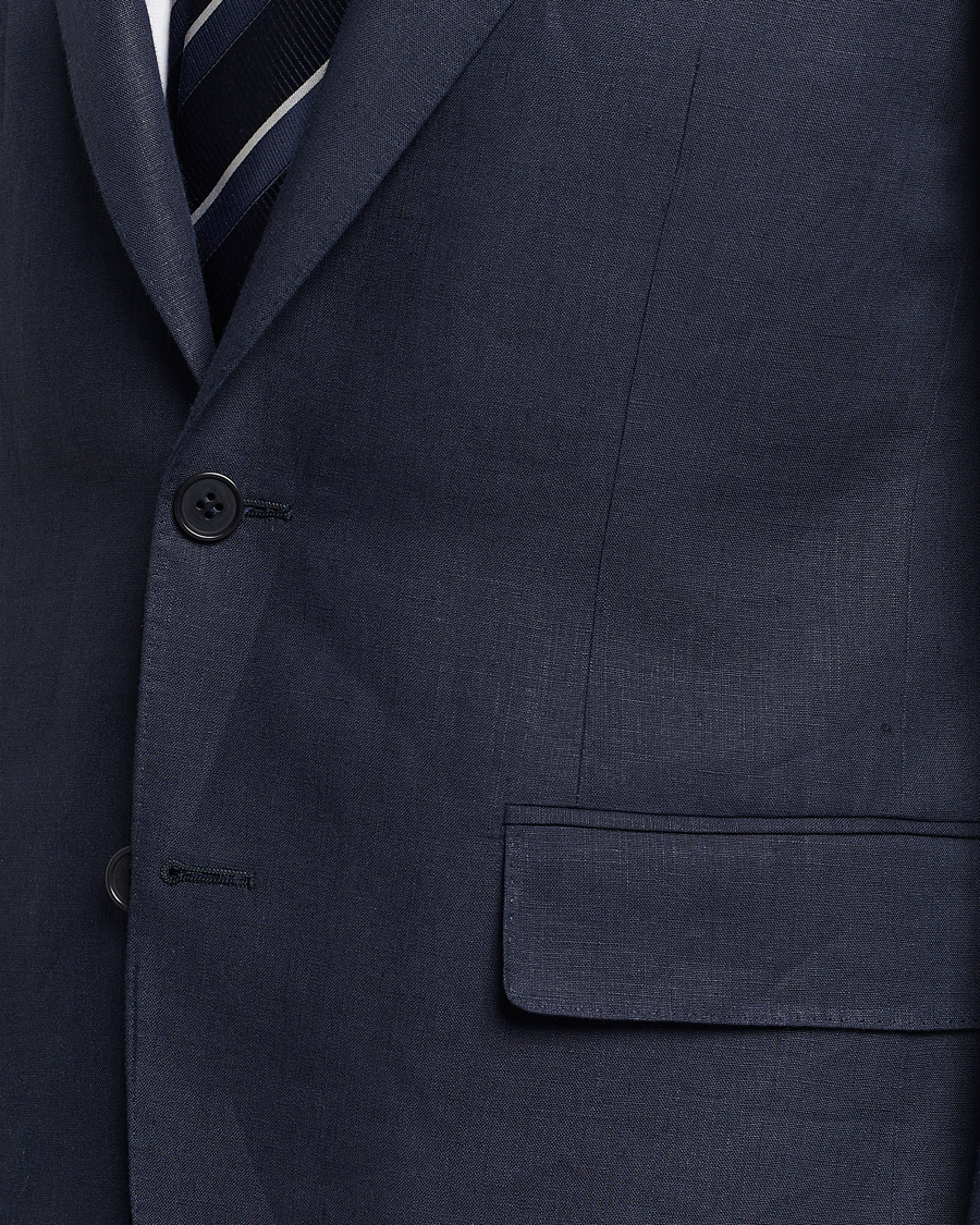 Herren | Anzüge | Canali | Capri Linen Suit Navy