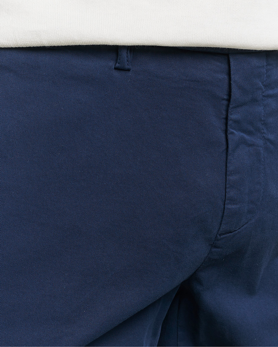 Herren | Hosen | Canali | Cotton Stretch Chinos Dark Blue