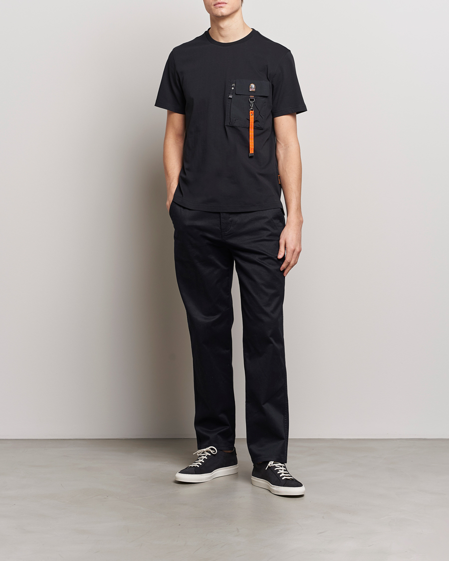 Herren | T-Shirts | Parajumpers | Mojave Pocket Crew Neck T-Shirt Black