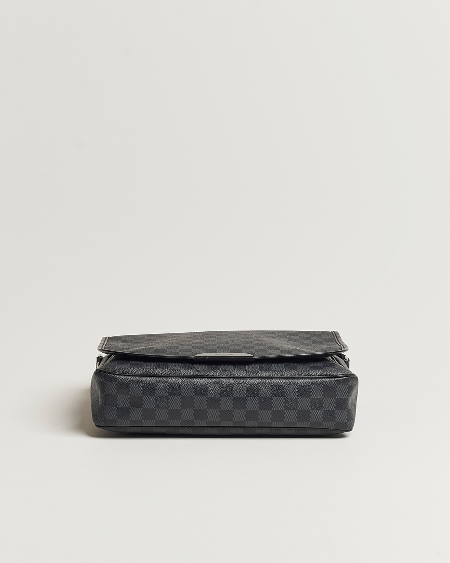 Herren | Louis Vuitton Pre-Owned Daniel MM Satchel Leather Bag Damier Graphite | Louis Vuitton Pre-Owned | Daniel MM Satchel Leather Bag Damier Graphite