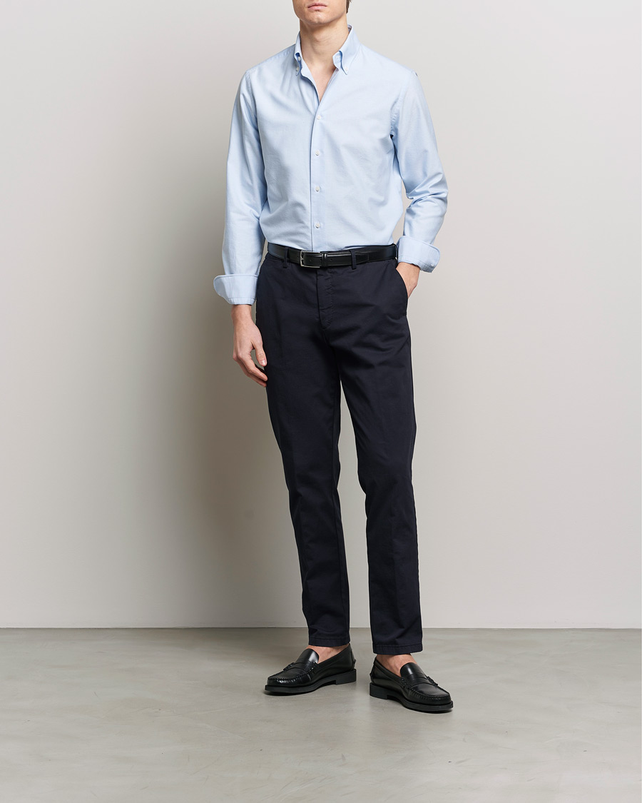 Herren | Hemden | Grigio | Oxford Button Down Shirt Light Blue