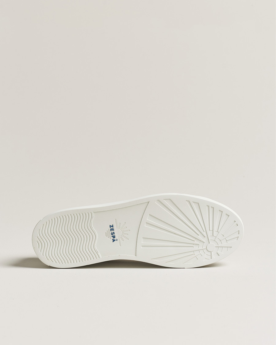 Herren | Zespà ZSP4 Nappa Leather Sneakers White/Dark Green | Zespà | ZSP4 Nappa Leather Sneakers White/Dark Green