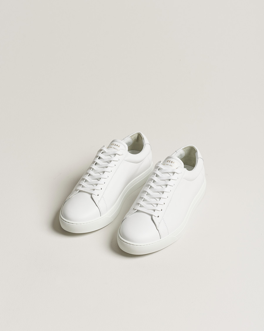 Herren | Zespà ZSP4 Nappa Leather Sneakers White | Zespà | ZSP4 Nappa Leather Sneakers White