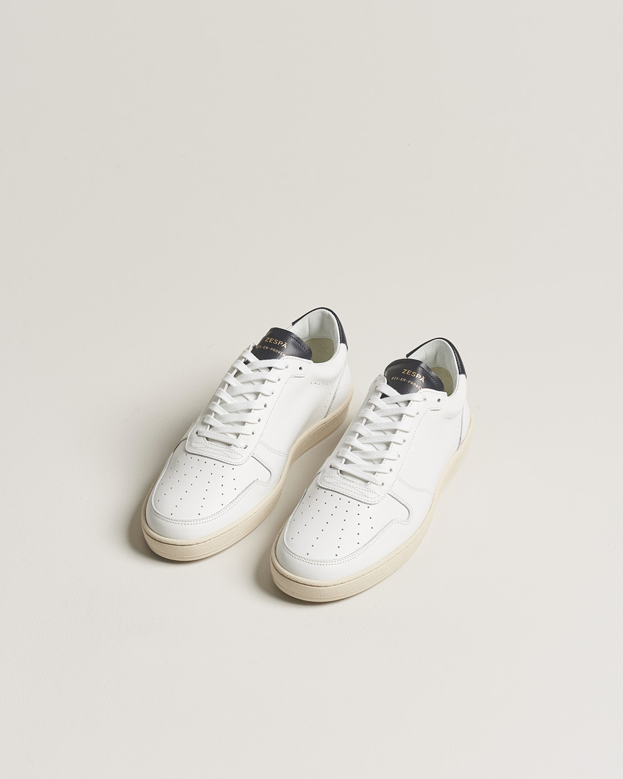 Herren | Zespà | Zespà | ZSP23 APLA Leather Sneakers White/Navy