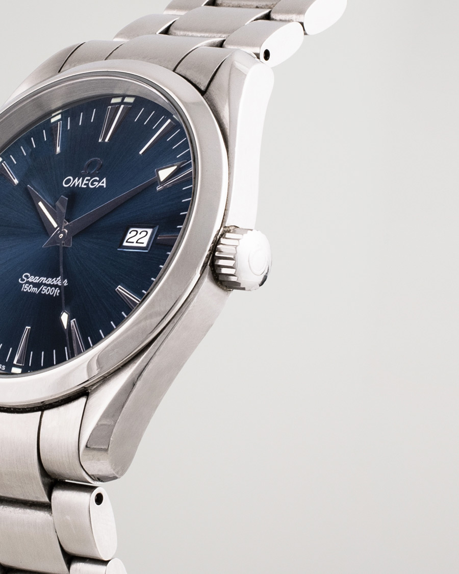 Herren | Omega Pre-Owned Seamaster Aqua Terra 2517.80.00 Steel Blue Silver | Omega Pre-Owned | Seamaster Aqua Terra 2517.80.00 Steel Blue Silver