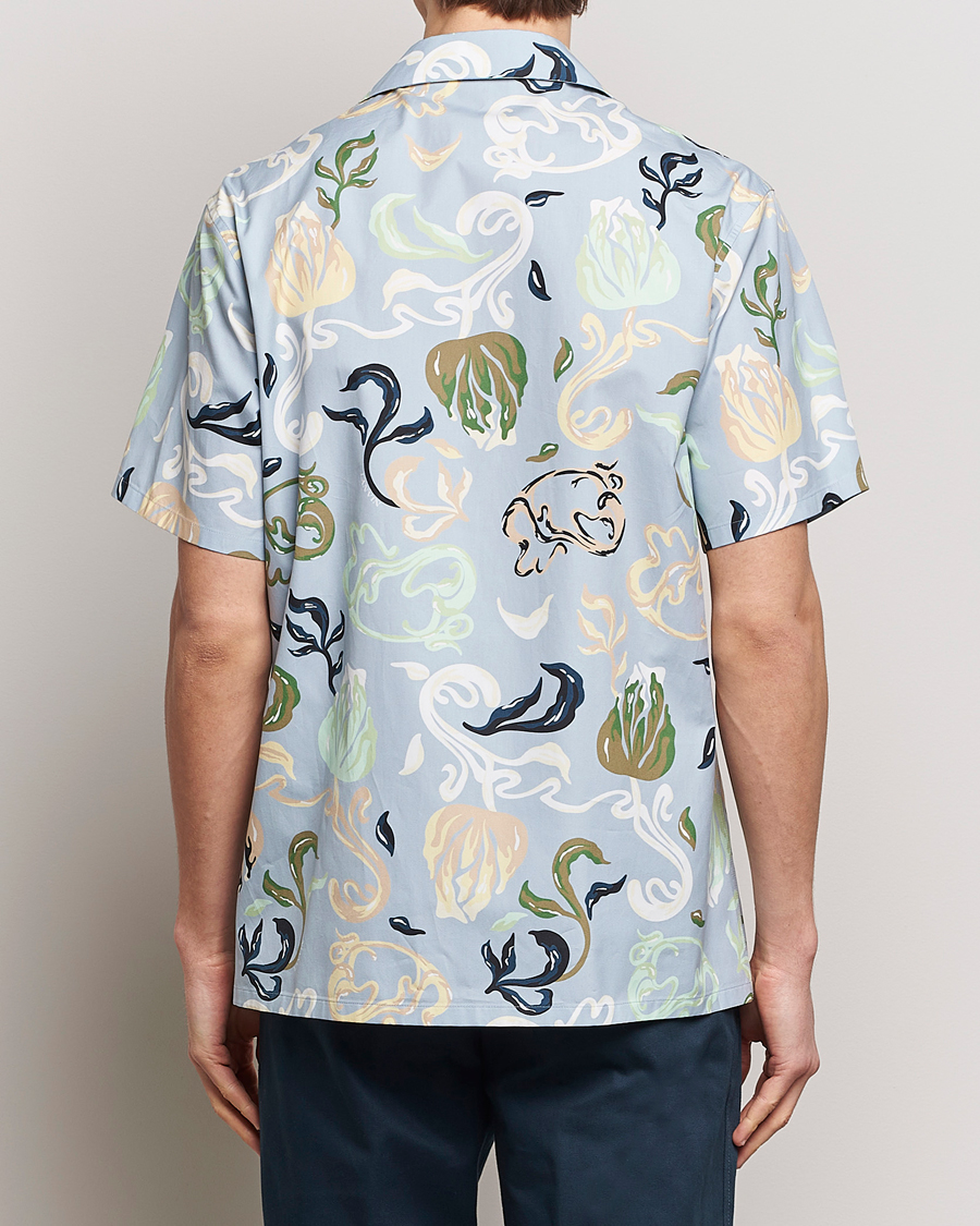 Herren | Hemden | Lanvin | Printed Bowling Shirt Azur