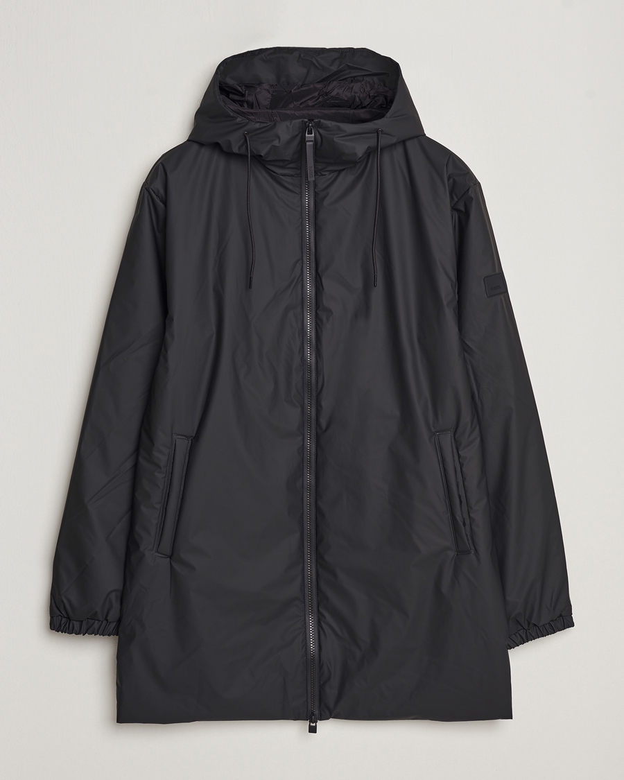Herren | Jacken | RAINS | Lohja Hooded Car Coat Black