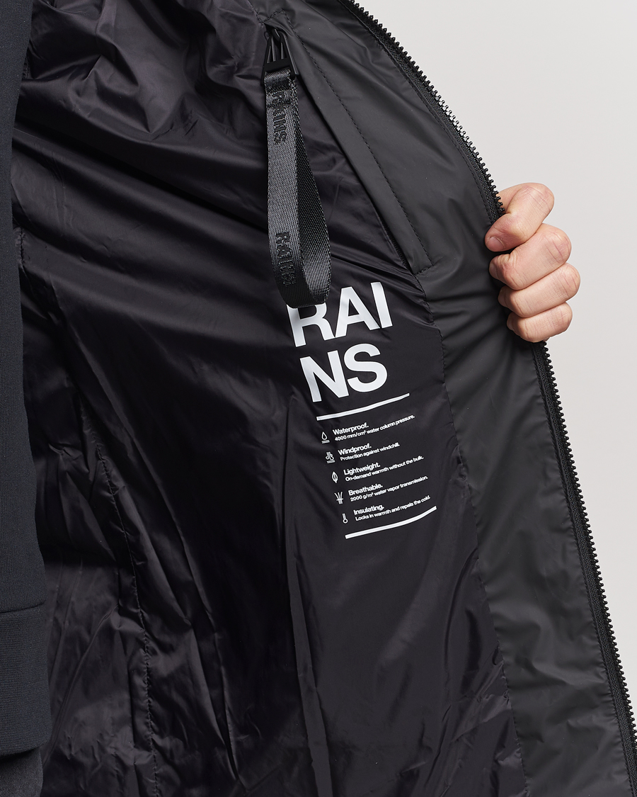 Herren | Jacken | RAINS | Lohja Hooded Car Coat Black