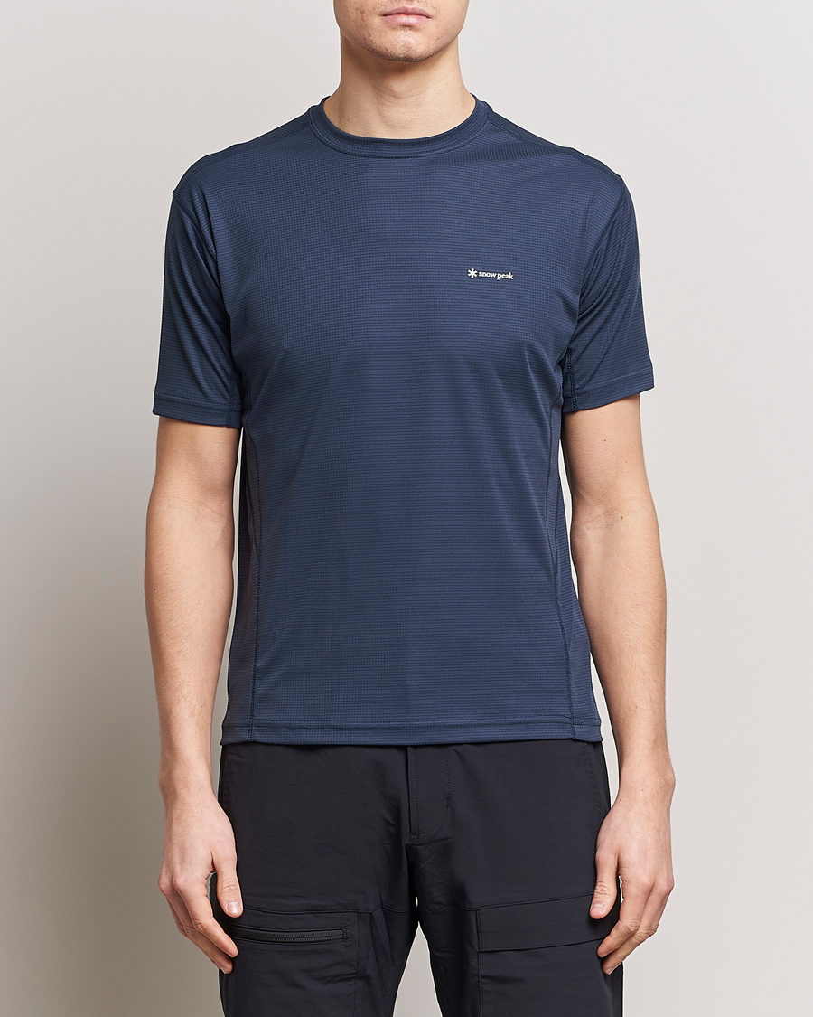 Herren | Kurzarm T-Shirt | Snow Peak | PE Power Dry T-Shirt Navy
