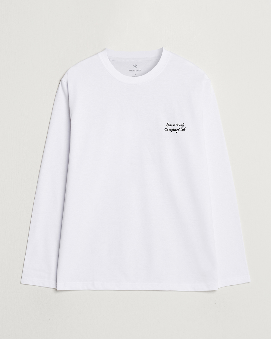 Herren | T-Shirts | Snow Peak | Camping Club Long Sleeve T-Shirt White