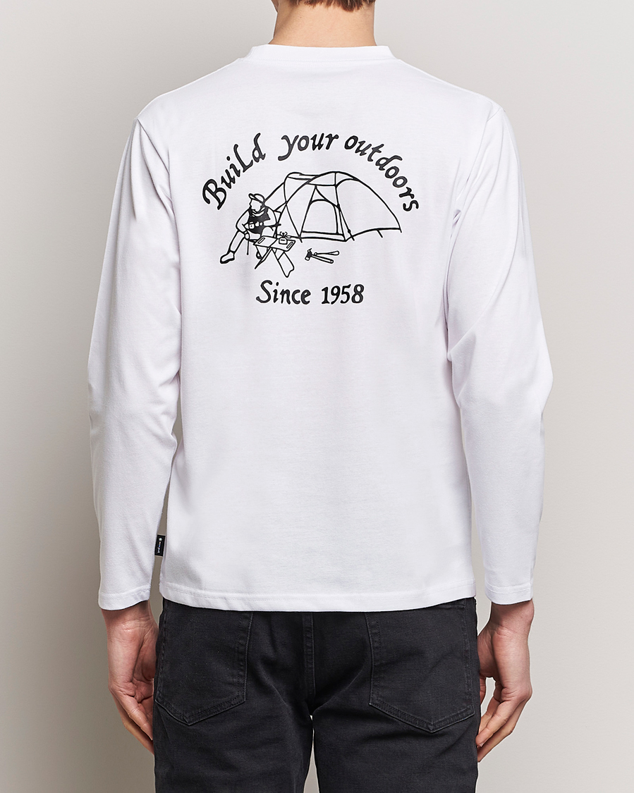 Herren | T-Shirts | Snow Peak | Camping Club Long Sleeve T-Shirt White