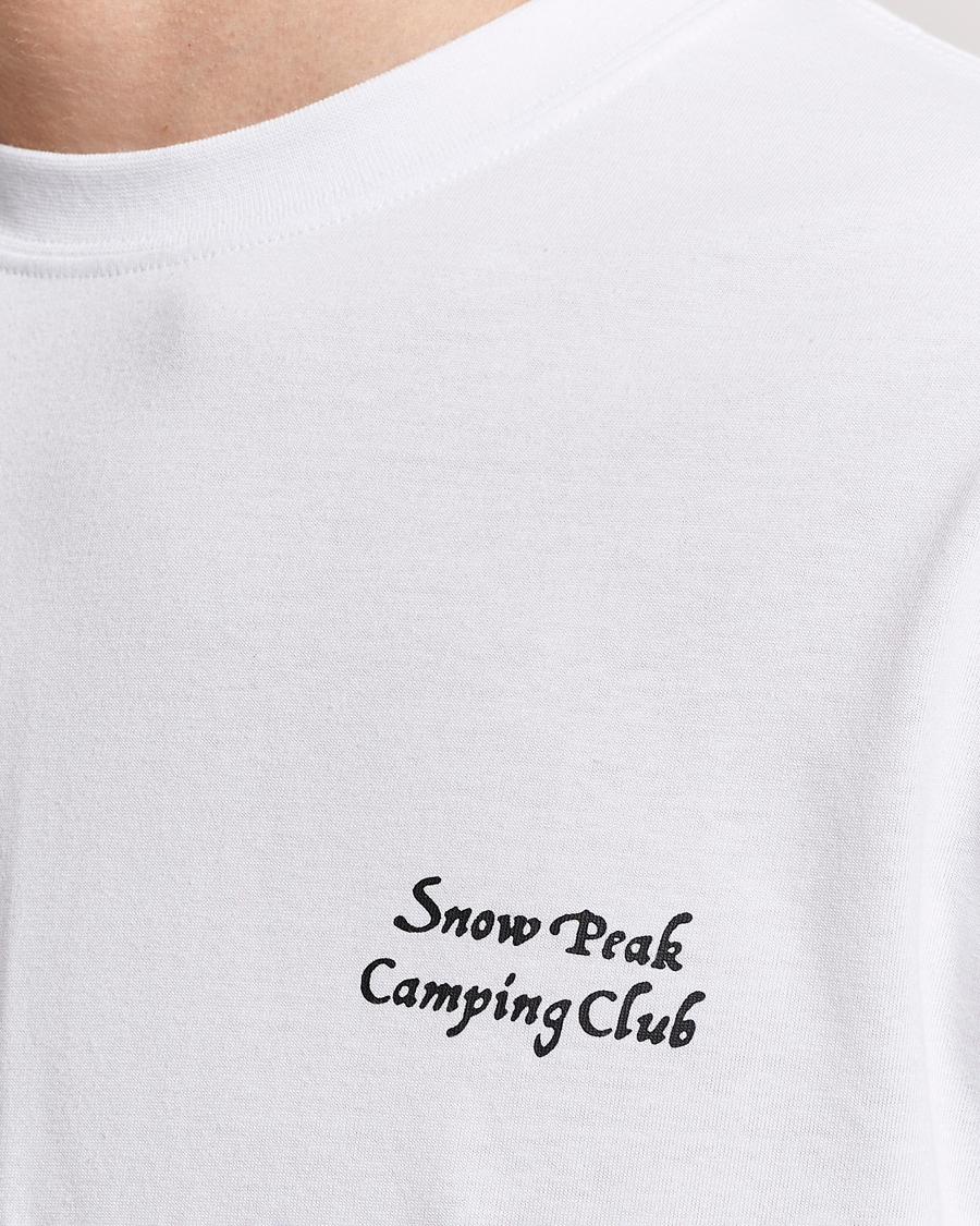 Herren | T-Shirts | Snow Peak | Camping Club Long Sleeve T-Shirt White