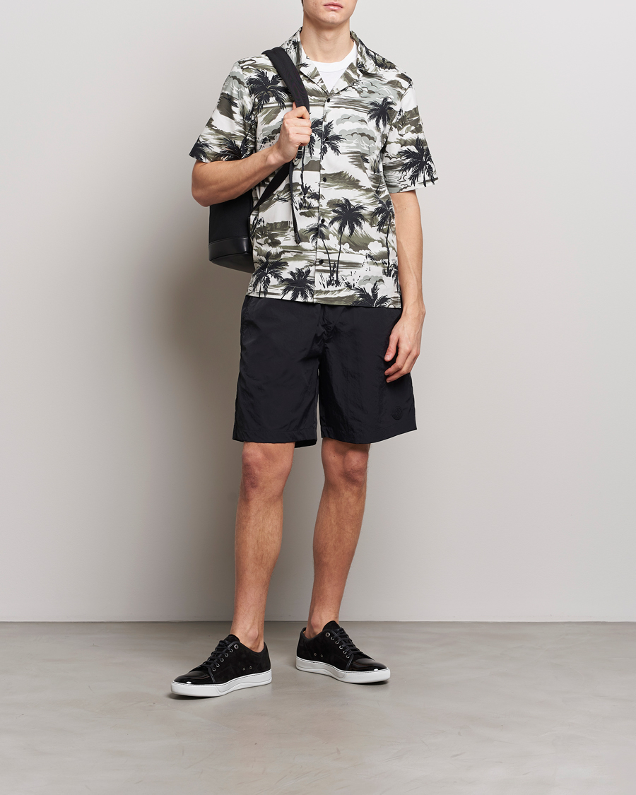 Herren | Badehosen | Moncler | Lettering Logo Swim Shorts Black