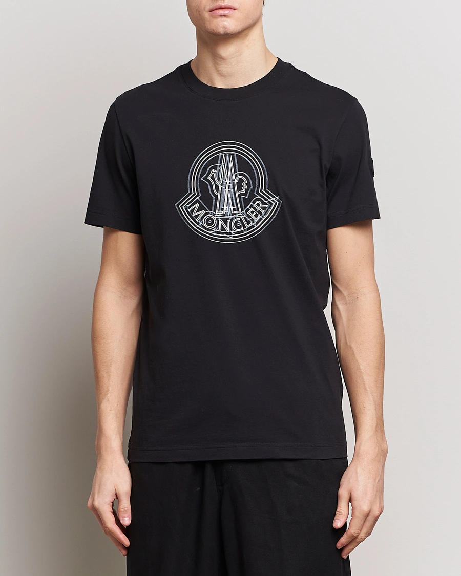 Men | Moncler | Moncler | 3D Logo T-Shirt Black