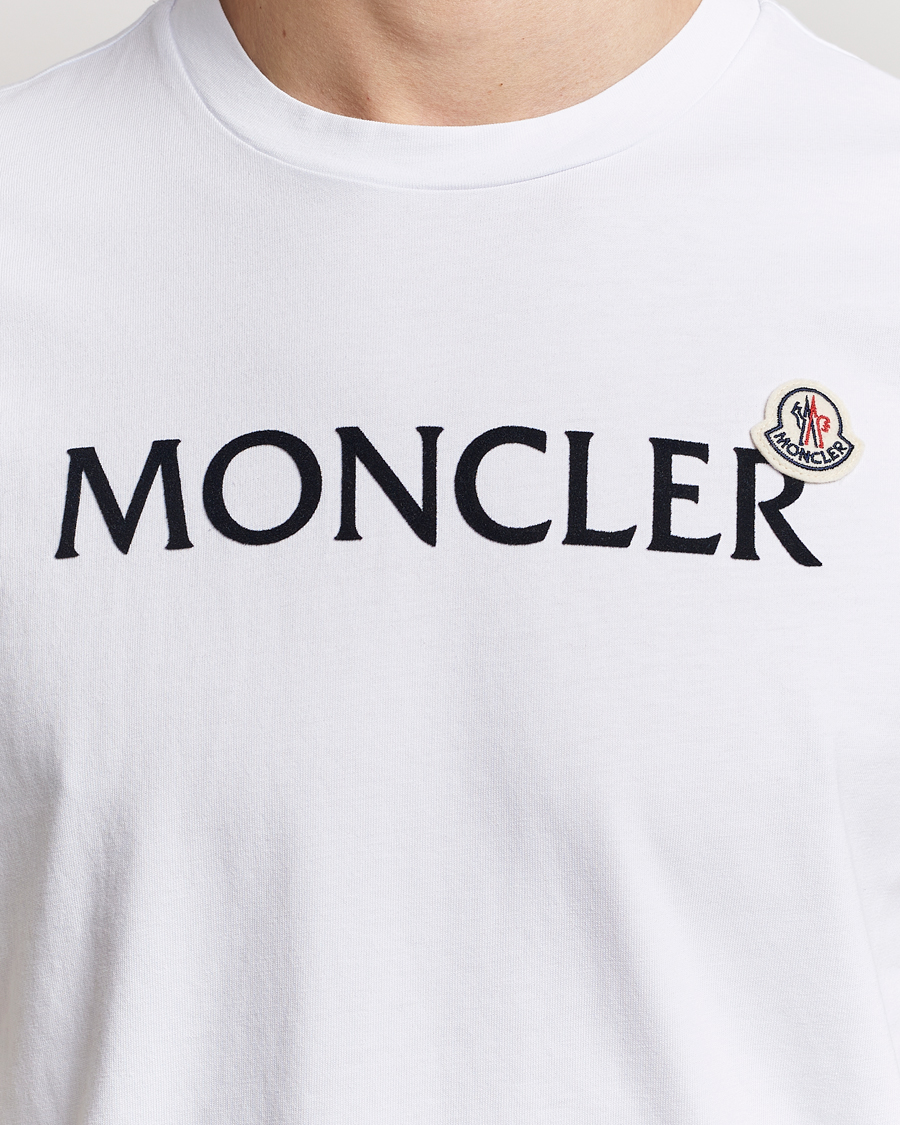Herren | T-Shirts | Moncler | Lettering Logo T-Shirt White