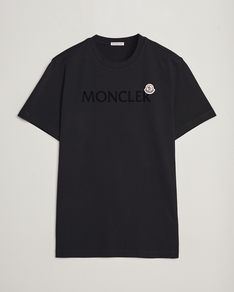 Herren | T-Shirts | Moncler | Lettering Logo T-Shirt Black