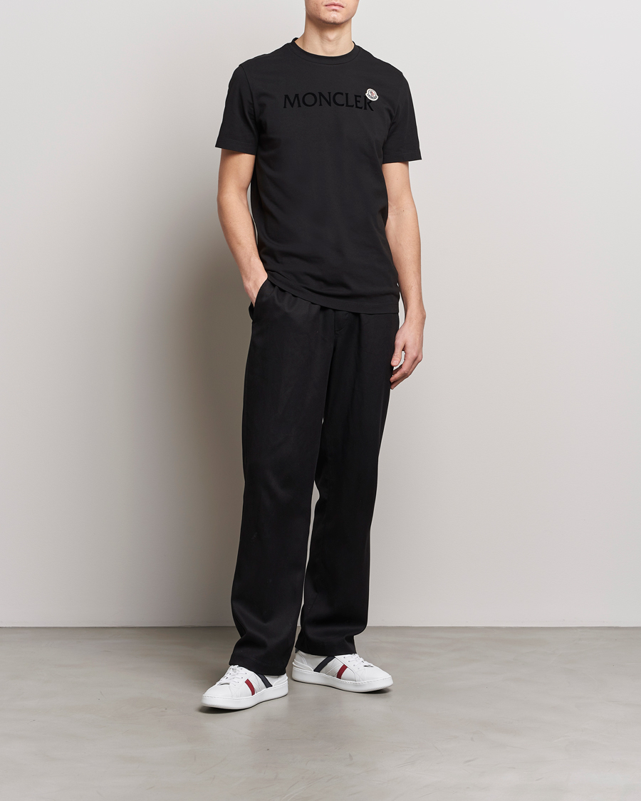 Herren | T-Shirts | Moncler | Lettering Logo T-Shirt Black