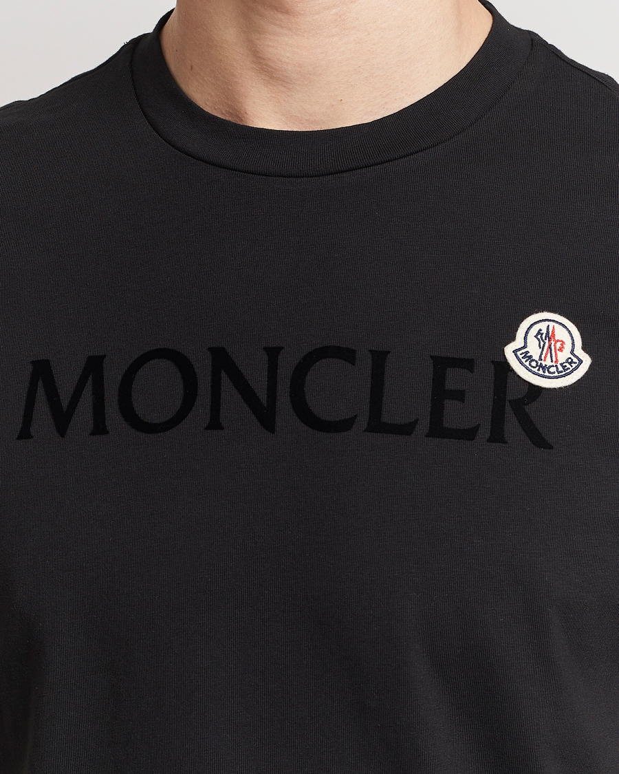 Herren | T-Shirts | Moncler | Lettering Logo T-Shirt Black