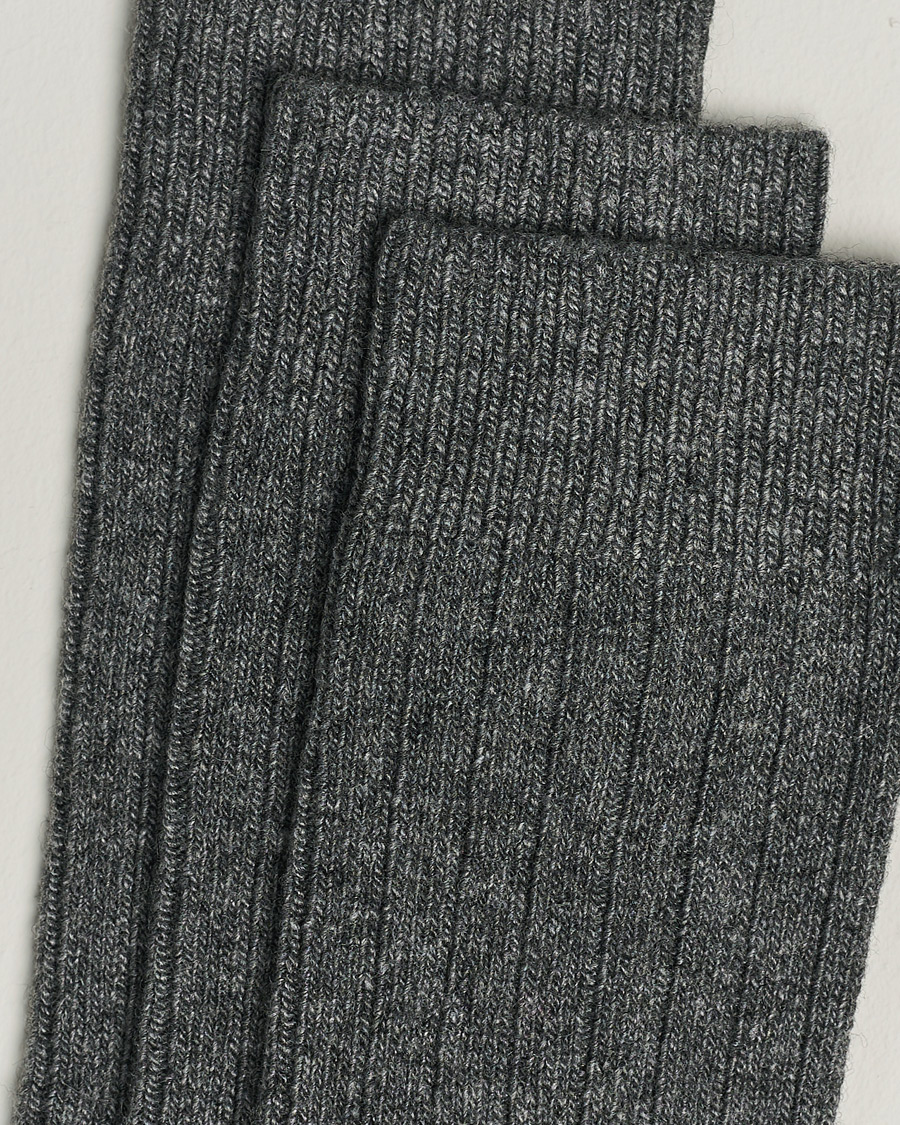 Herren | Kategorie | Amanda Christensen | 3-Pack Supreme Wool/Cashmere Sock Grey Melange