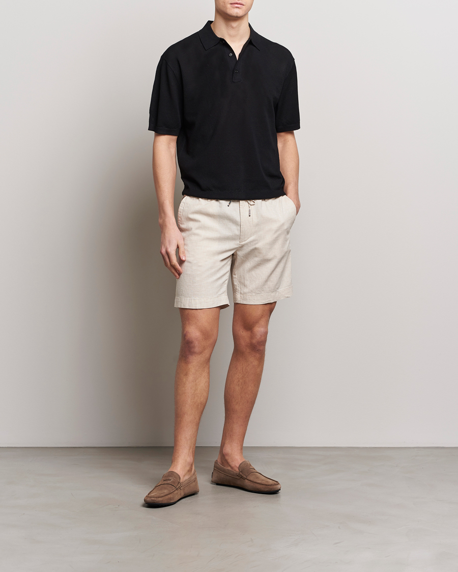 Herren | Shorts | BOSS BLACK | Kane Drawstring Shorts Light Beige