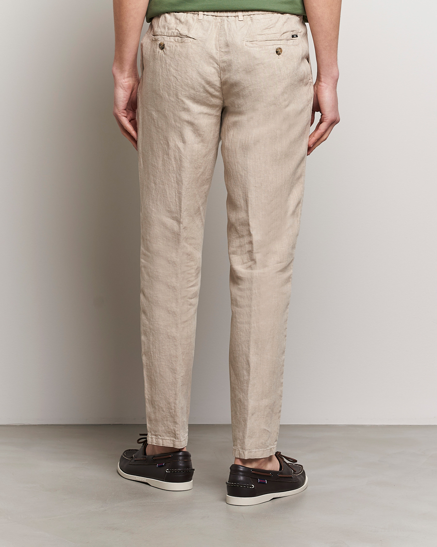 Herren | Hosen | BOSS BLACK | Genius Slim Fit Linen Pants Dark Beige