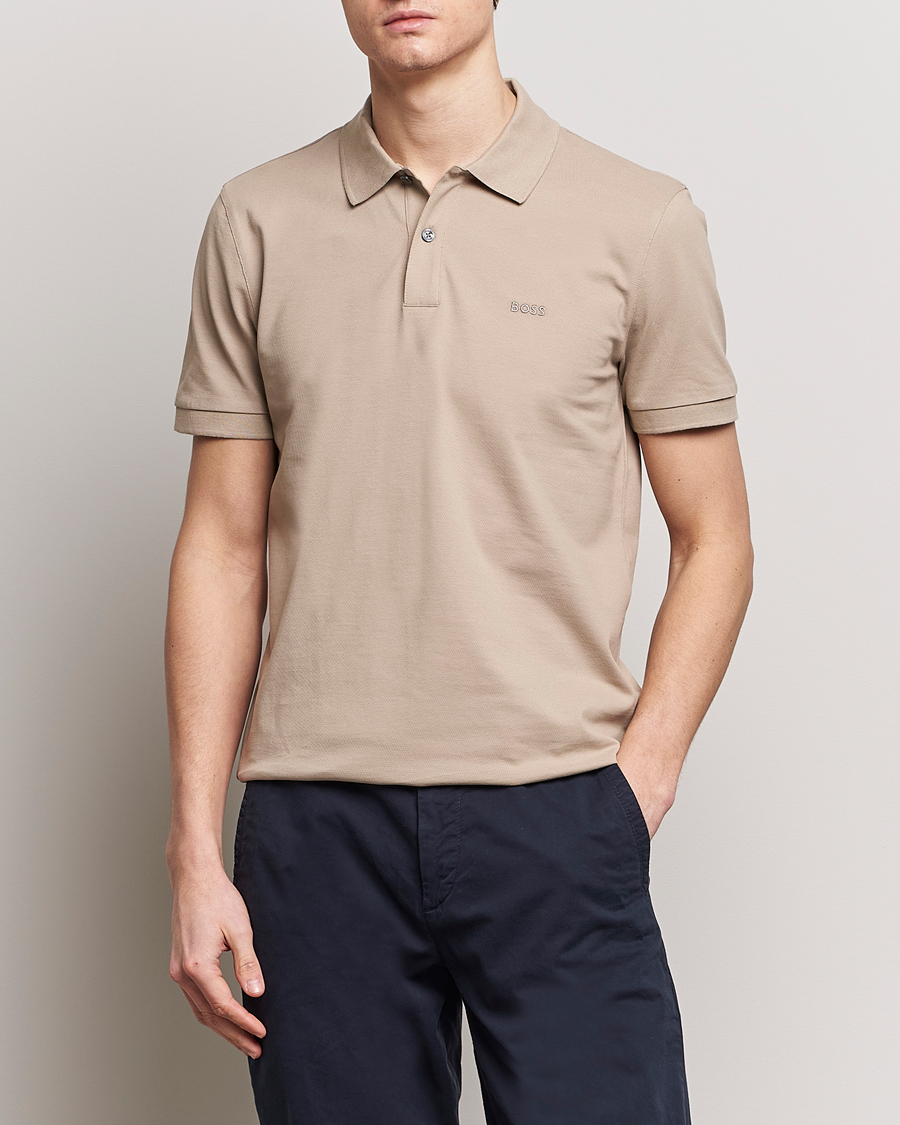 Herren | Poloshirts | BOSS BLACK | Pallas Polo Dark Beige