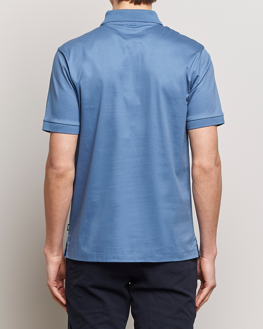 Herren | Poloshirts | BOSS BLACK | Polston Half Zip Polo Light Blue