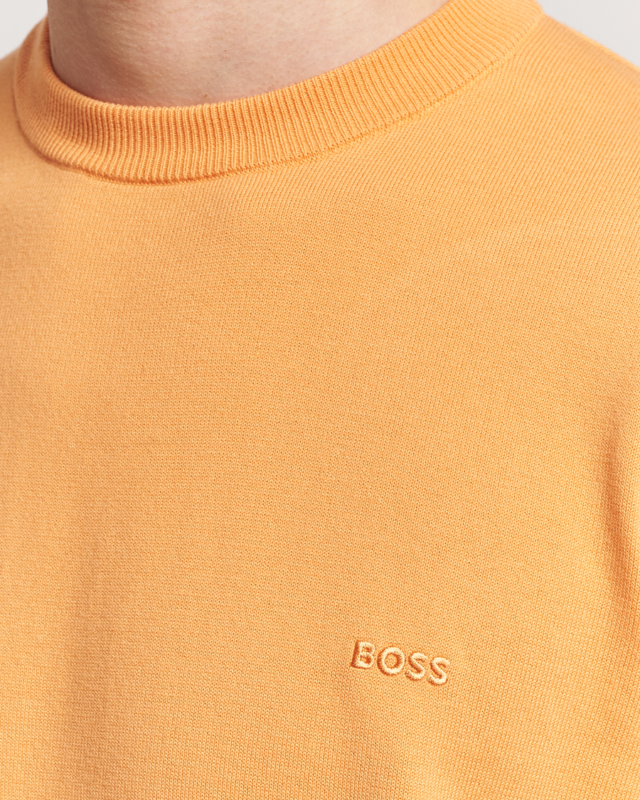 Herren | Pullover | BOSS BLACK | Pacas Crew Neck Pullover Medium Orange